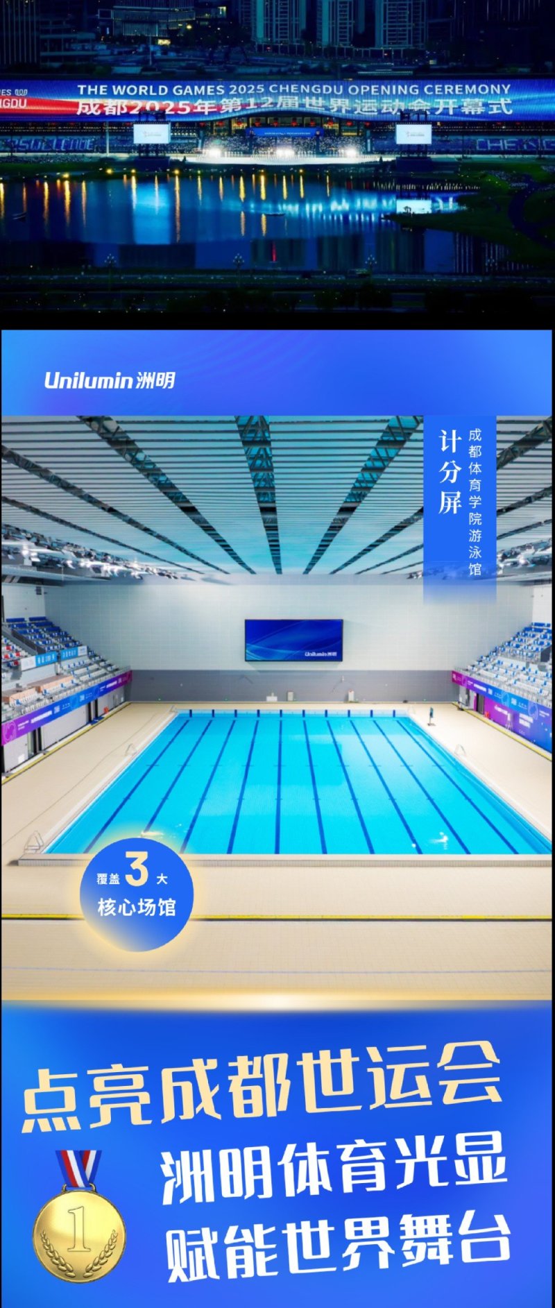 点亮成都“世界运动会”，洲明体育光显解决方案构建场景新生态