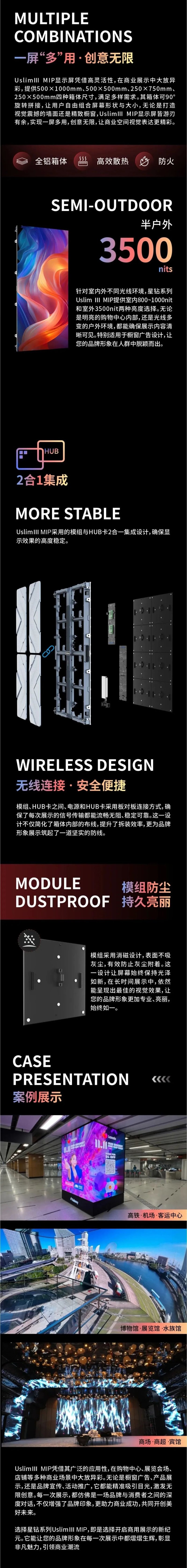 星钻UslimIII MIP｜商用展示“秘密武器”，让品牌脱颖而出！