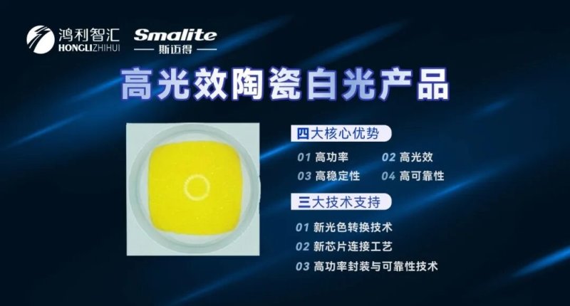 斯迈得推出高光效陶瓷白光LED，赋能户外与工业照明